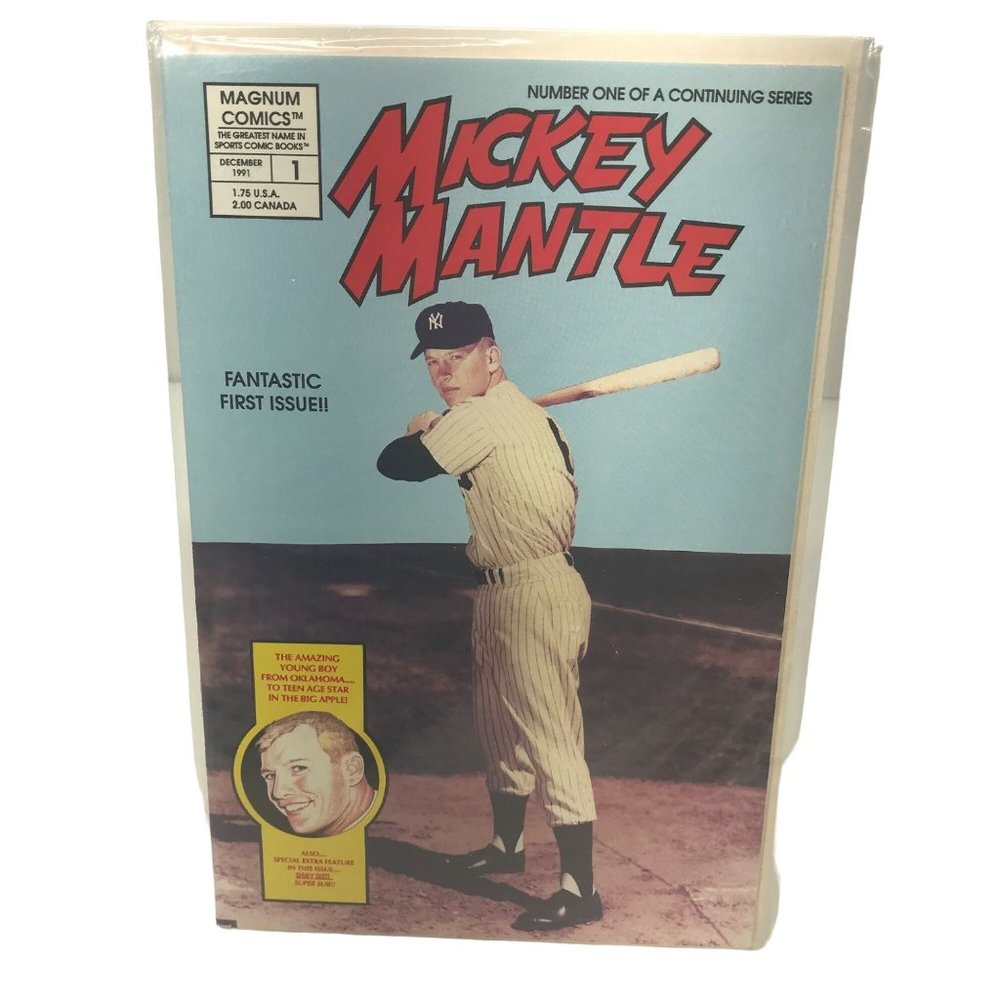 Vintage 1991 Magnum Comics First Edition Mickey Mantle Sport Comic Book